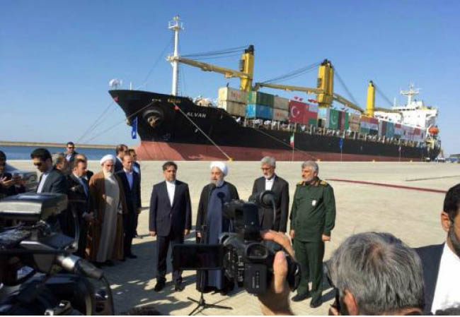 President Rouhani Inaugurates 1st Phase of Chabahar Port